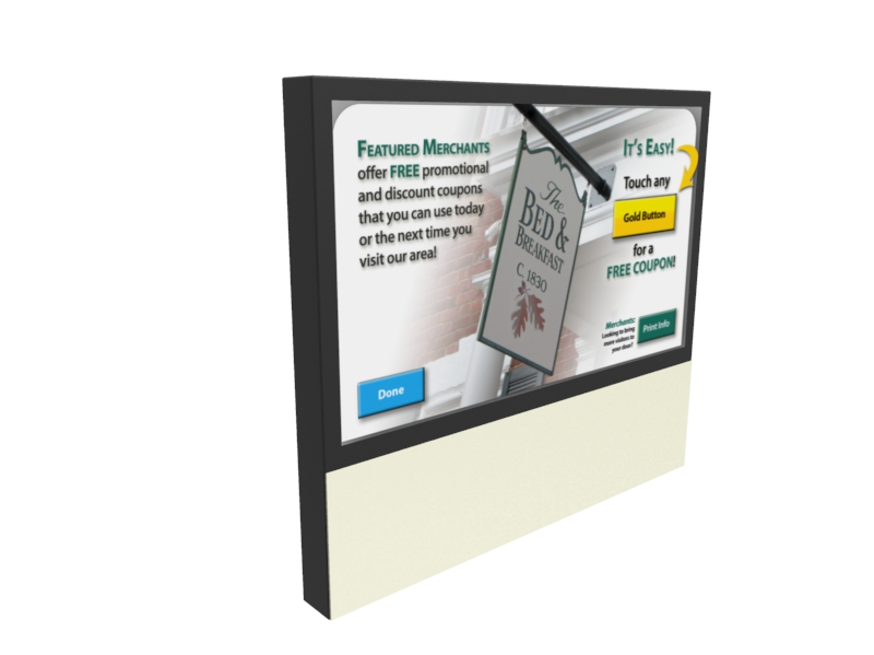 D57 floor mount touchscreen digital signages