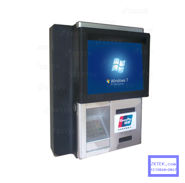 J2 wall mounted touchscreen card payment kiosk 