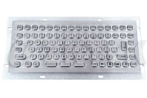 MKB2312 244.0mm x 104.0mm stainless steel industrial metal keyboard