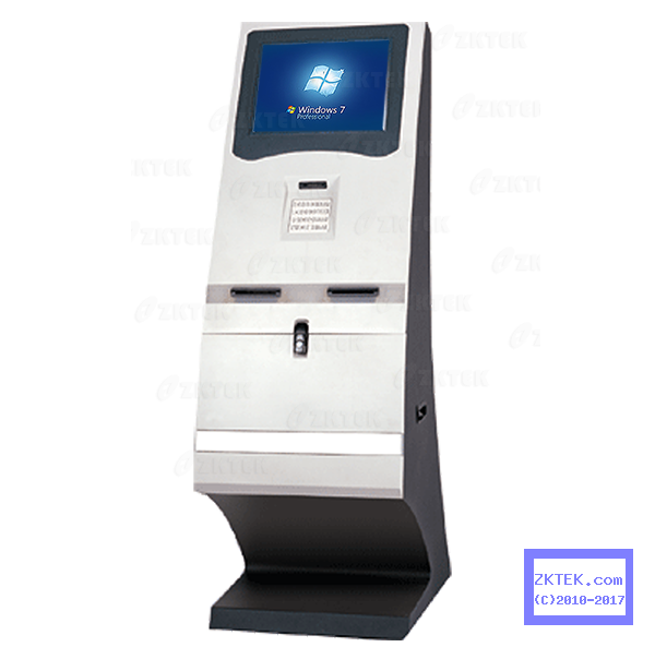T11 touchscreen payment and vistor management kiosk