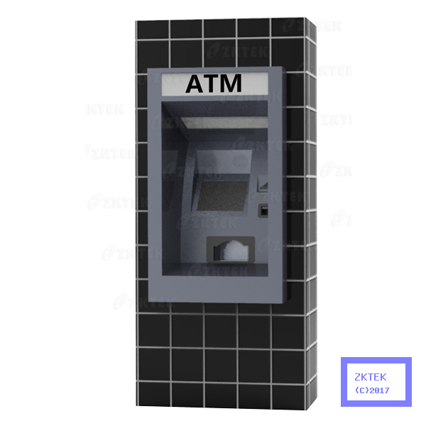 AW61 outdoor water proof cash dispensing wall through touchscreen ATM machine