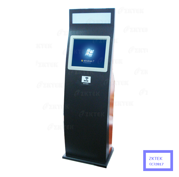 H5 freestanding visitor management and payment kiosk