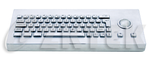 MDT2752 392.0mm x 150.0mm x 48.0mm desktop metal keyboard with trackball