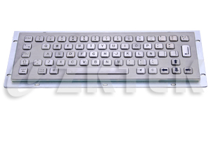 MKB2664 300.0mm x 110.0mm industrial stainless steel metal keyboard