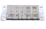 MKP2150 150 mm x 74 mm flat keytop industrial metal keypad