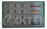 MKP2160 160 mm x 102 mm industrial stainless steel metal keypad