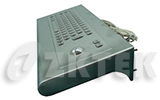 MWS2810 440mm x 175mm x 80mm panel mount workstation metal keyboard with trackball