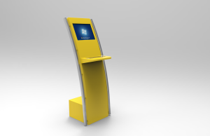 Sleek and slim oncell touchscreen internet kiosk