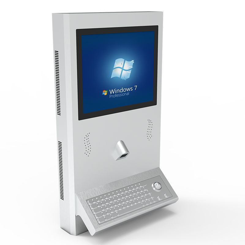 Stainless steel Slim Touchscreen information Kiosk