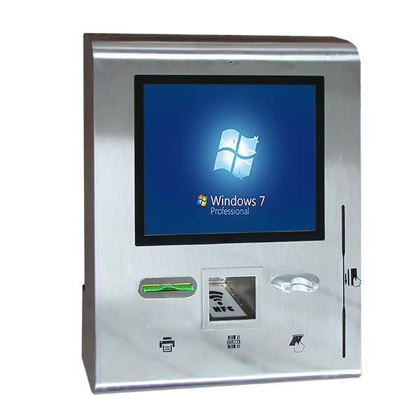 Outdoor Stainless steel Sleek and Slim Touchscreen Billing Kiosk