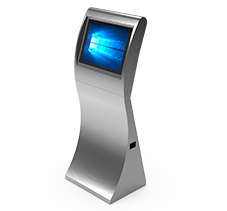Slim Stainless steel Touchscreen Self-service Information Kiosk