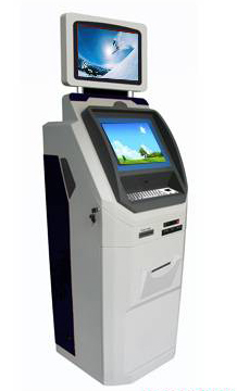 Dual-screen, Sturdy and Bulky Touchscreen Self-service Kiosk