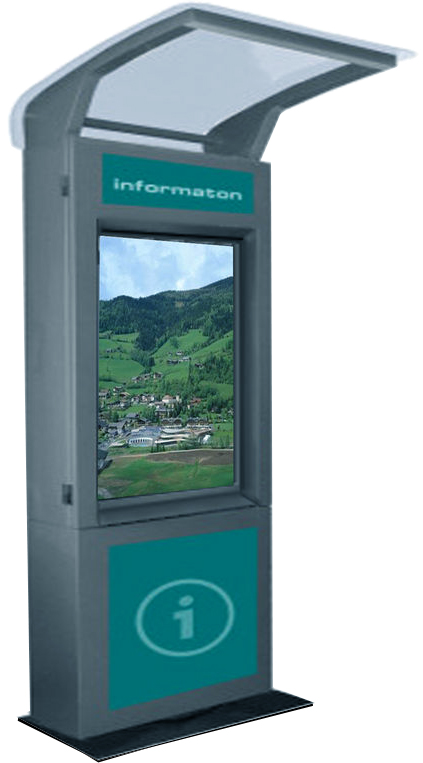 Outdoor Information&Interactive touchscreen digital signage kiosk