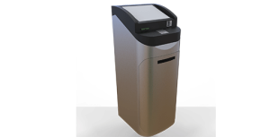 Dual-layer Safe within Compact High Capacity Cash Exchange ATM with cash safe, coin hopper, cash acceptor and cash dispenser