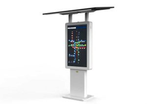 Solar-powered MPPT Battery Low-energy Outdoor Digital Signage Totem
