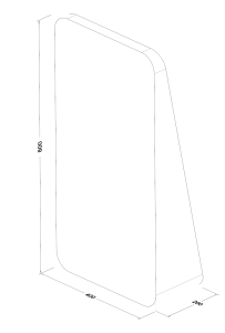 Compact On-desk On-cell Flush-mounted Touchscreen Self Ordering QMS Kiosk