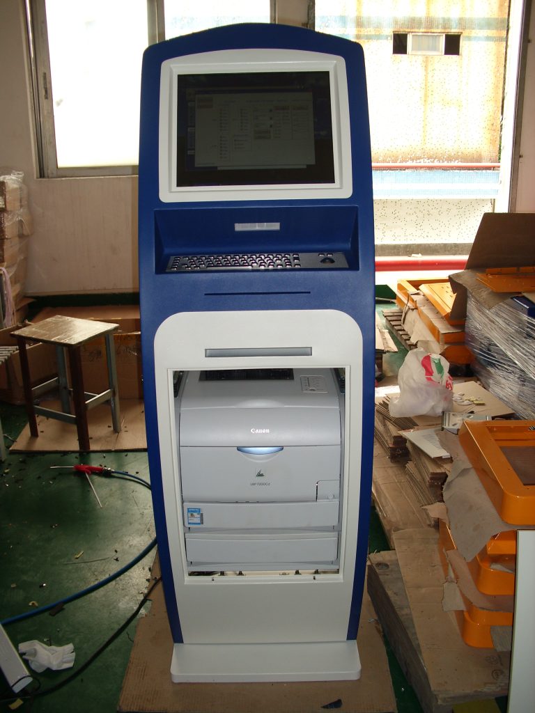 Internet kiosk with A4 laser printer