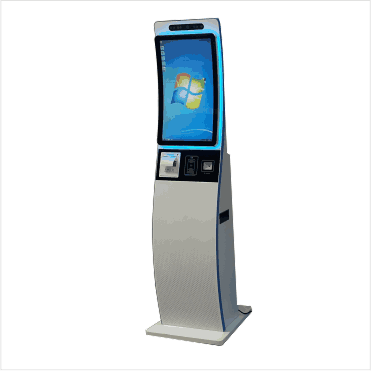 Sleek Slim & Smart Multi-Function Curve-Touch Self-Service Kiosk