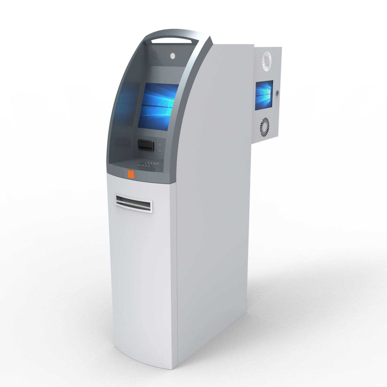 Slim Dual-layer Dual-screen ATM machine