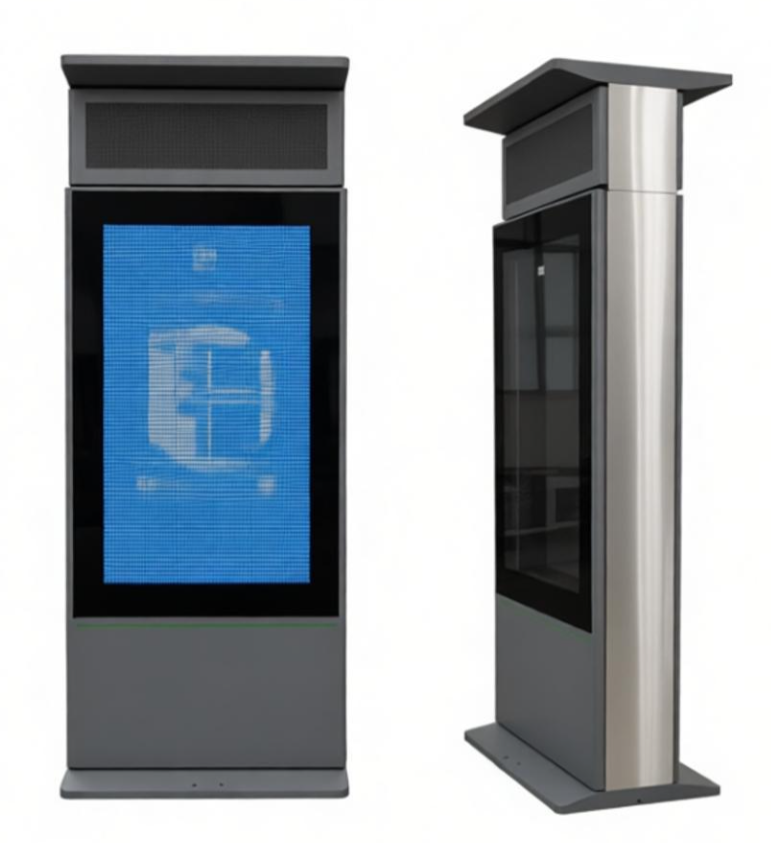 Dual Side Stainless Steel Outdoor Information&Interactive Touchscreen Digital Signage Kiosk