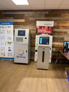 Supler slim stainless steel kiosk