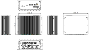 Compact Fanless mini Embedded Industrial Computer